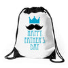 happy father's day 2 Drawstring Bags