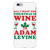 all i want for christmas is wine and adam levine iPhone 6 Plus/6s Plus Case