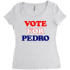 Vote For Pedro Women's Triblend Scoop T-shirt