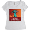 i want to believe santa parody Women's Triblend Scoop T-shirt