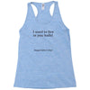 dad balls greeting Racerback Tank