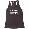 i'm the boss mens Racerback Tank