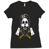 lumberjack skull Ladies Fitted T-Shirt