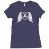 wings letter a Ladies Fitted T-Shirt