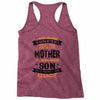 Super Cool Mother Of A Freaking Awesome Son Racerback Tank