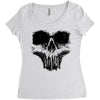 skull Women's Triblend Scoop T-shirt