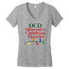 ocd obsessive christmas disorder Women's V-Neck T-Shirt
