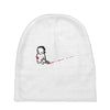 sad psycho Baby Beanies