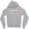 greeting from astroworld wish you were here white Zipper Hoodie