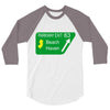gps logo free exit 63 beach haven 3/4 Sleeve Shirt