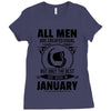 All Men Are Created Equal But Only The Best Are Born In June Ladies Fitted T-Shirt