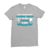 I Love Someone with Ovarian Cancer to The Moon and Back to Infinity Ladies Fitted T-Shirt