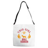 This Girl Loves Her Bull Terrier Adjustable Strap Totes