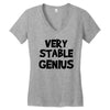 very stable genius Women's V-Neck T-Shirt
