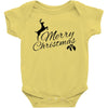 merry christmas flower Baby Bodysuit