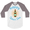 happy father's day 3/4 Sleeve Shirt