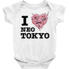 i love neo tokyo Baby Bodysuit