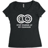 cleavage Women's Triblend Scoop T-shirt