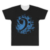 bass clef in blue All Over Men's T-shirt