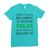 vegan Ladies Fitted T-Shirt
