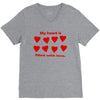 my heart is filled with love V-Neck Tee