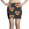 Lgbt Heart Mini Skirts