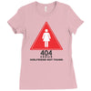 404 error girlfriend not found Ladies Fitted T-Shirt