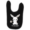 too early (black) Baby Bibs