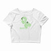 alien believe space sci fi ufo nerd Crop Top