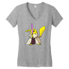 pikachu jedi marron Women's V-Neck T-Shirt