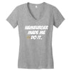 Hamburger Women's V-Neck T-Shirt