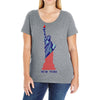 4th of july Ladies Curvy T-Shirt