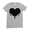 dripping heart melting heart Ladies Fitted T-Shirt
