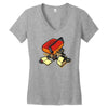 record eater Women's V-Neck T-Shirt