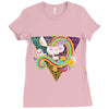 candy skull Ladies Fitted T-Shirt