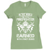 The Title Firefighter Not Earned From Fancy Degree Ladies Fitted T-Shirt