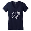 bear Women's V-Neck T-Shirt