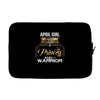 april girl is a perfect combination of princess and warrior Laptop sleeve