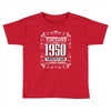 vintage made in 1950 perfectly aged a living legend Toddler T-shirt