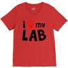 i love my lab labrador V-Neck Tee