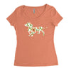 dachshund flower Women's Triblend Scoop T-shirt