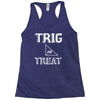 trig or treat1 Racerback Tank