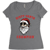 dirty santa champion Women's Triblend Scoop T-shirt