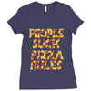 people suck pizza rules Ladies Fitted T-Shirt