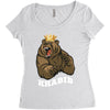 bear khabib Women's Triblend Scoop T-shirt