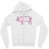pig oink funny Zipper Hoodie