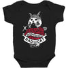 bad cat   gatos locos Baby Bodysuit