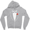 rose tuxedo t shirt Zipper Hoodie