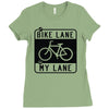bike lane Ladies Fitted T-Shirt