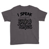 I Speak Fluent Show Tunes Youth Tee